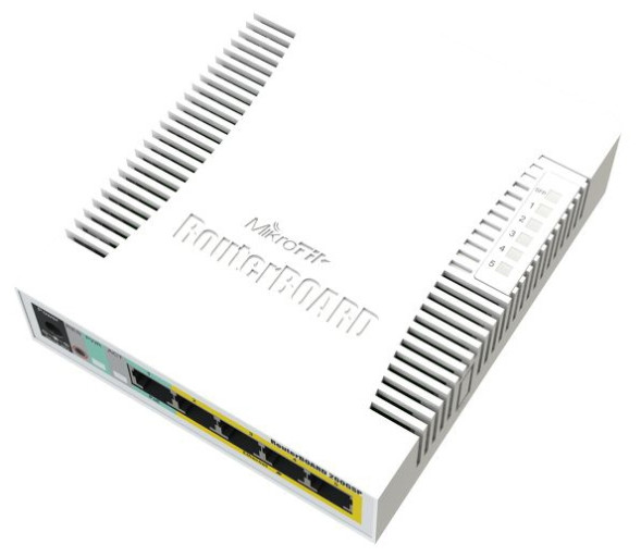 Коммутатор MikroTik RB260GSP (CSS106-1G-4P-1S)