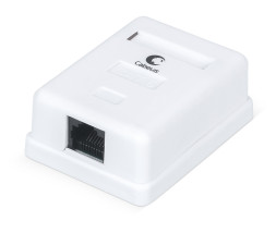 Розетка накладная Cabeus WS-8P8C-Cat.6-1 (7481c) (1 x RJ45, CAT.6, белая)