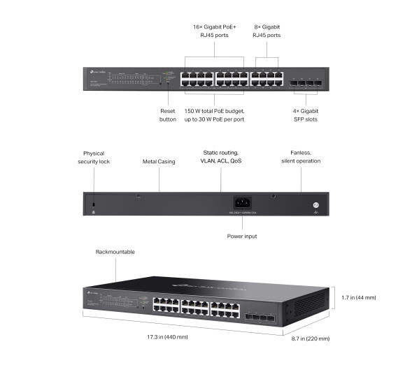 Коммутатор TP-Link Omada SG2428LP