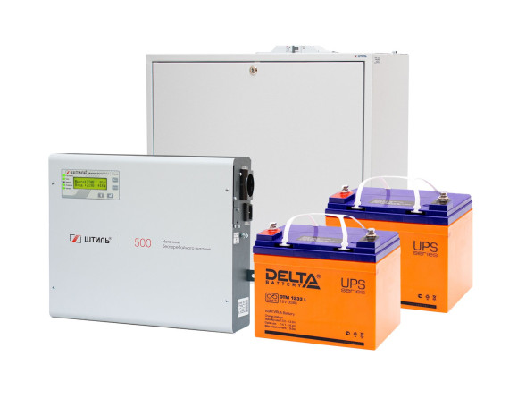 Комплект ИБП Штиль SW500L (online, однофазный, 400 Вт, АБ на 1 ч)