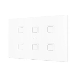 Выключатель Zennio Tecla RGB XL 6 (ZVITRXL6W) (Белый)