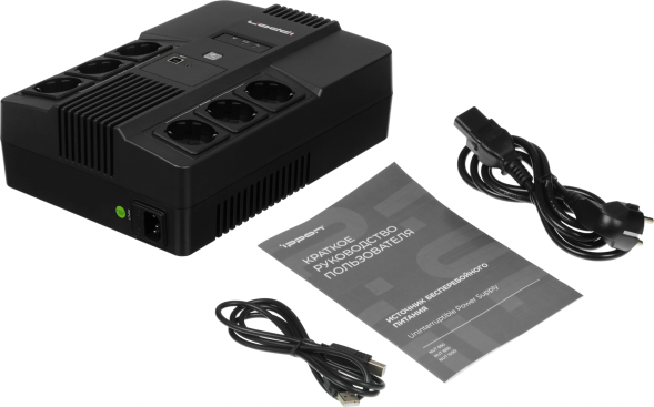 ИБП Ippon NUT 650 (2050150) (линейно-интерактивный, однофазный, 360 Вт, Desktop)