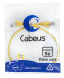 Патч-корд Cabeus PC-UTP-RJ45-Cat.5e-0.5m-YL (7666c) (U/UTP, CAT.5E, PVC, 0.5 м, желтый)
