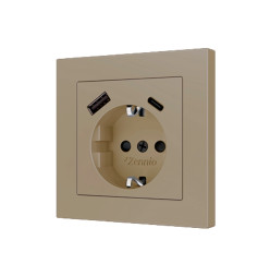 Накладка на USB-розетку Zennio ZS55 ZS55CSC2USC (Шампань)