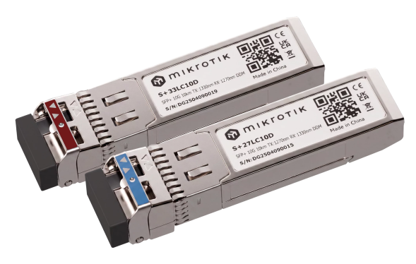 Комплект трансиверов Mikrotik S+2733LC10D