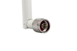 Антенна AccelTex 2.4/5 GHz 2/3 dBi White Indoor Articulating Rubber Duck Antenna w/N-Style (ATS-00851)