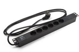 Блок распределения питания Hyperline SHE19-6SH-2.5IEC