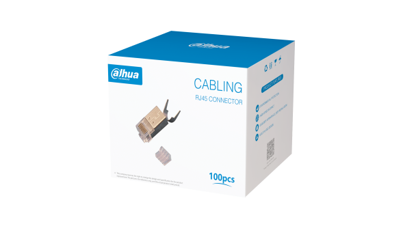Коннектор Dahua DH-PFM3976-6A31 (RJ45, CAT.6A, экранированный, со вставкой, под толстую жилу, 100 шт.)
