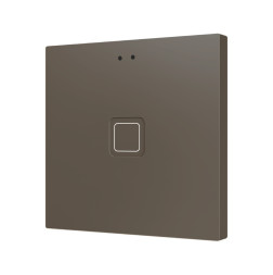 Выключатель Zennio Tecla RGB 1 (ZVITR1M) (Мокка)