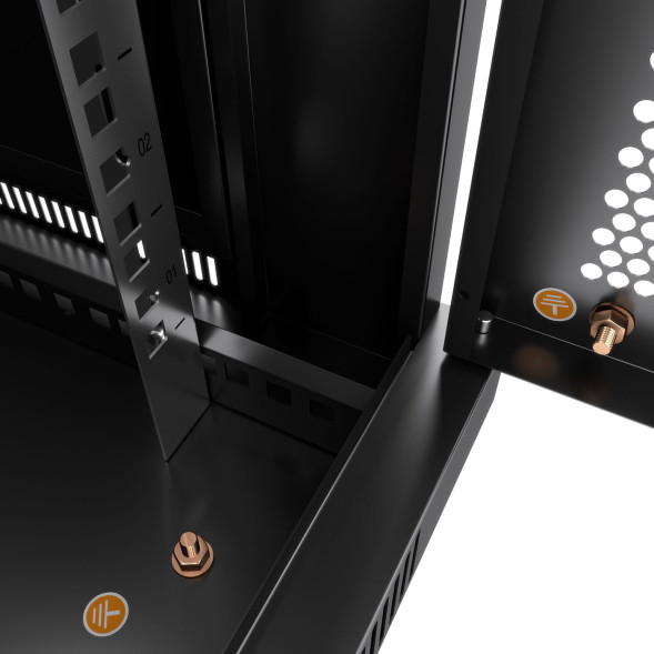 Шкаф телекоммуникационный Cabeus SH-05F-9U60/45m-BK (8601c)