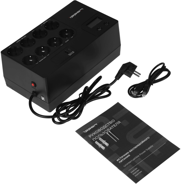 ИБП Ippon Kirpich 650 (2003035) (линейно-интерактивный, однофазный, 360 Вт, Tower)