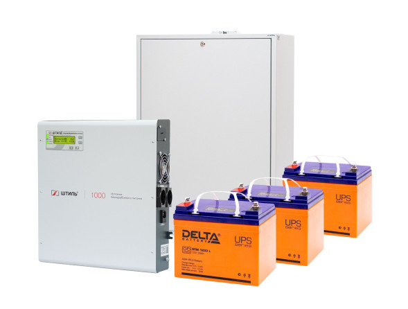 Комплект ИБП Штиль SW1000L (online, однофазный, 900 Вт, АБ на 37 мин)