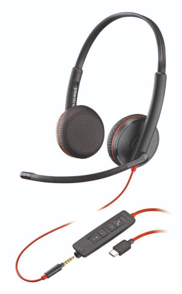 Гарнитура Plantronics BlackWire C3225 (USB-C/A)
