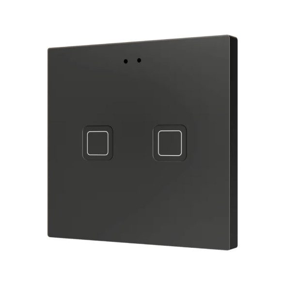 Выключатель Zennio Tecla RGB 2 (ZVITR2A) (Антрацит)