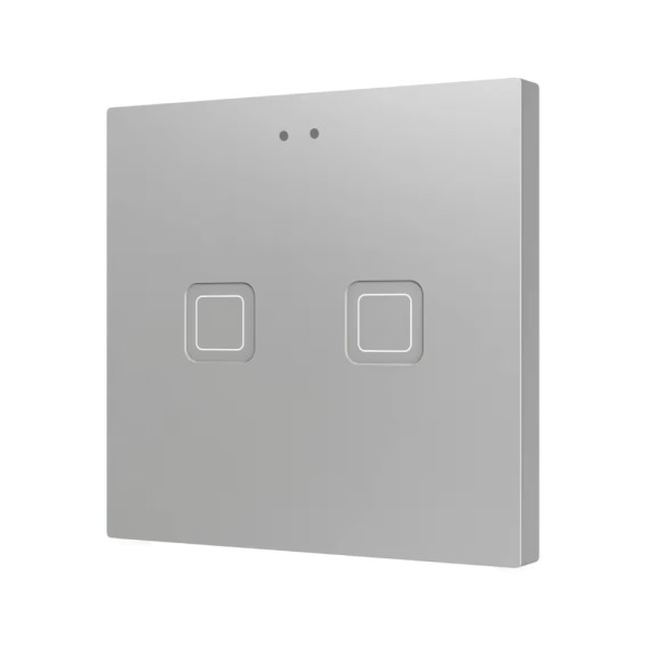 Выключатель Zennio Tecla RGB 2 (ZVITR2S) (Серебро)