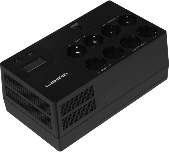 ИБП Ippon Kirpich 1050 (2003038) (линейно-интерактивный, однофазный, 600 Вт, Tower)