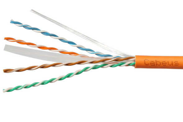 Кабель Cabeus UTP-4P-Cat.6-SOLID-LSZH-500 (7259c-2) (U/UTP, CAT.6, LSZH, 500 м, оранжевый)