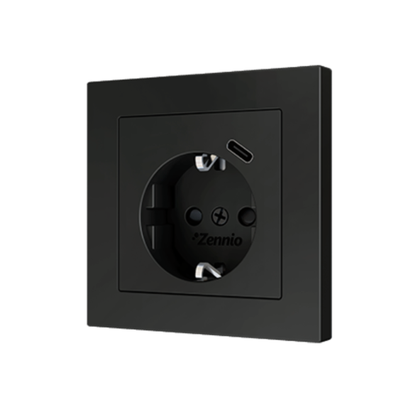 Накладка на USB-розетку Zennio ZS55 ZS55CSC1USA (Антрацит)