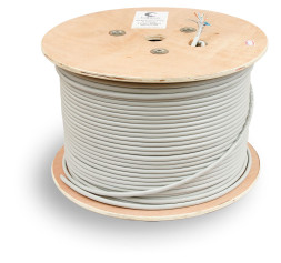 Кабель Cabeus FTP-4P-Cat.6-SOLID-GY (8947c) (F/UTP, CAT.6, PVC, 305 м, серый)