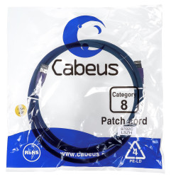 Патч-корд Cabeus PC-SSTP-RJ45-Cat.8-1.5m-LSZH (9702c) (S/FTP, CAT.8, LSZH, 1.5 м, синий)