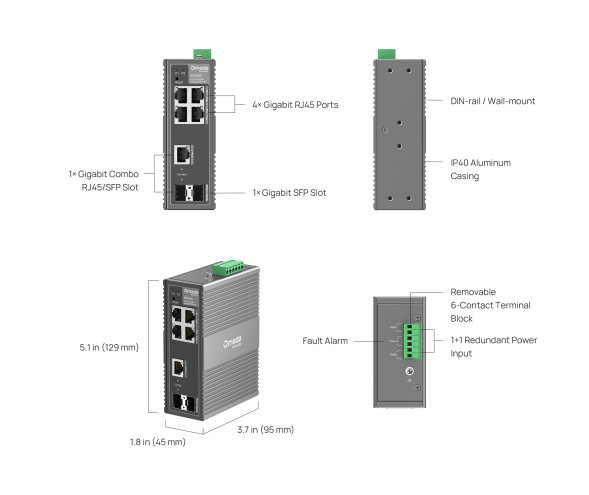 Коммутатор TP-Link Omada IES206G