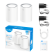 Wi-Fi система Cudy M3000 2-pack (Wi-Fi 6, 2.4/5 GHz, 1 x RJ45 2.5G, 1 x RJ45 1G)