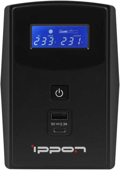 ИБП Ippon Back Power Pro II Euro 850 (1005575) (линейно-интерактивный, однофазный, 480 Вт)