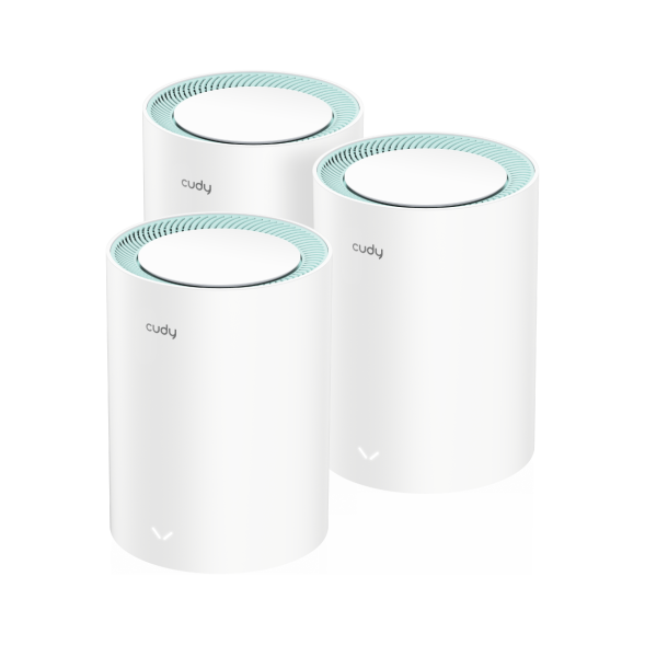 Wi-Fi система Cudy M1500 3-pack (Wi-Fi 6, 2.4/5 GHz, 3 x RJ45 1G)