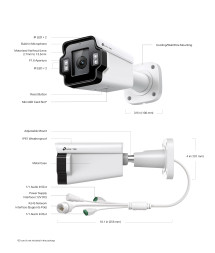 IP-камера TP-Link VIGI InSight S345ZI (цилиндрическая, Full-color, 4 MP, 2.7–13.5 mm)