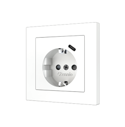 Накладка на USB-розетку Zennio ZS55 ZS55CSC1USMW (Матово-белый)