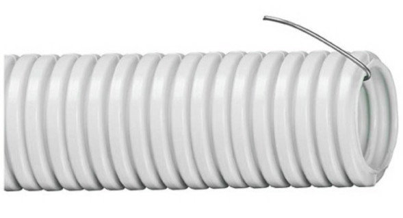 Труба гофрированная IEK CTG20-16-K41-100I (ПВХ, D16, серая, 100 м)
