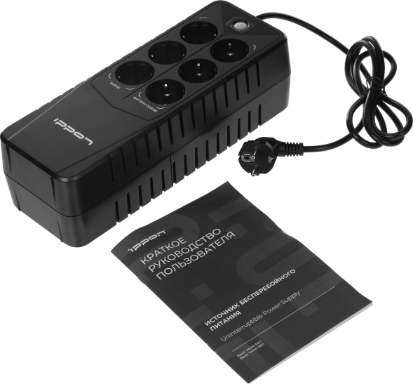 ИБП Ippon Back Verso 800 (751623) (off-line, однофазный, 420 Вт, Desktop/Tower)