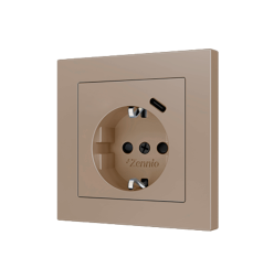 Накладка на USB-розетку Zennio ZS55 ZS55CSC1USC (Шампань)