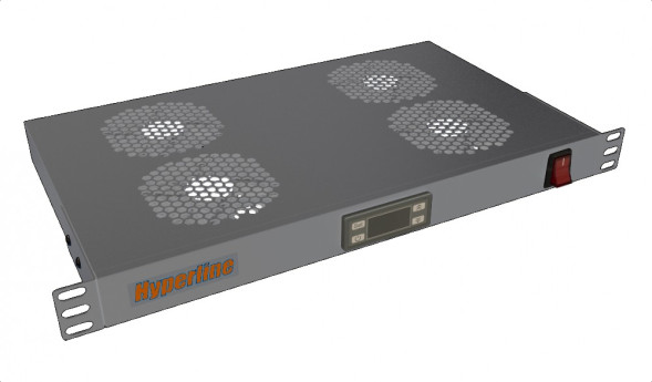 Модуль вентиляторный Hyperline TRFA-MICR-4F-RAL7035