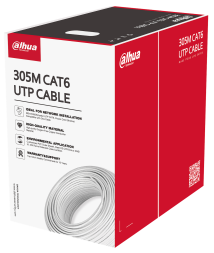 Кабель Dahua DH-PFM920I-6UN1-C (U/UTP, CAT.6, PVC, 305 м, серый)