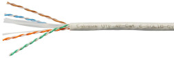 Кабель Cabeus UTP-4P-Cat.6-SOLID-GY-25 (7178c-7) (U/UTP, CAT.6, PVC, 25 м, серый)