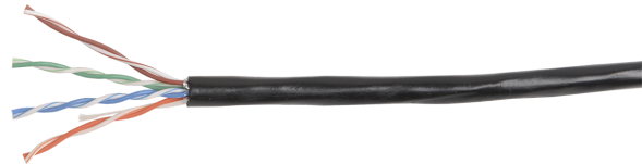 Кабель ITK BC3-C5E04-139-100-G (U/UTP, CAT.5E, PE, 100 м, черный)