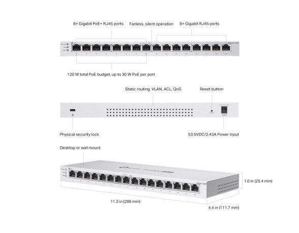 Коммутатор TP-Link Omada Pro S4500-16GP