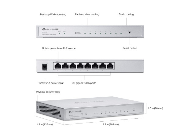 Коммутатор TP-Link Omada Pro S4500-8G