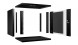 Шкаф телекоммуникационный Cabeus WSC-05D-9U55/45-BK (10176c)