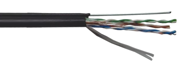 Кабель ITK BC3-C5E04-359-305-G (F/UTP, CAT.5E, PE, 305 м, черный, с тросом)