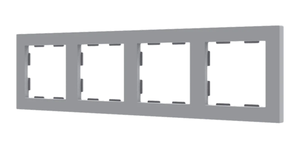 Рамка Zennio ZS55 980000406 (Серебро)