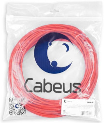 Кабель Cabeus UTP-4P-Cat.5e-SOLID-RD-20 (7249c-8) (U/UTP, CAT.5E, PVC, 20 м, красный)