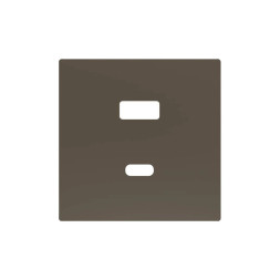 Накладка на USB-розетку Zennio ZS55 ZS55C2UCAM (Мокка)
