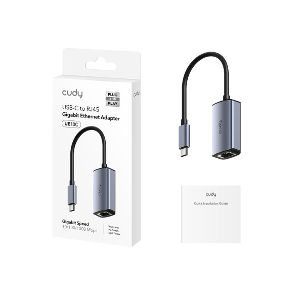 Сетевой адаптер Cudy UE10C (RJ45 1 Gbps, USB 3.0 Type C)