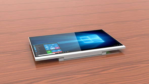 Монитор настольный врезной Wize Pro Helios Rise WR-15HR (Silver)