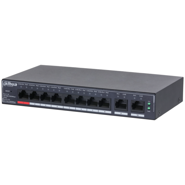 Коммутатор Dahua DH-SG4010P (8 x RJ45 1G, PoE 110 W)