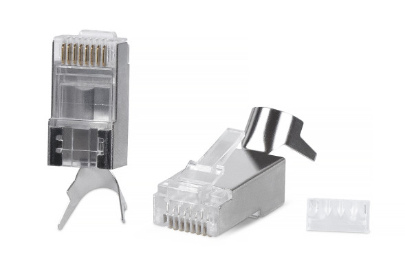 Коннектор Cabeus 8P8C-SH-C6(1.35)-TWP (RJ45, CAT.6, экранированный, под толстую жилу) (9543c)