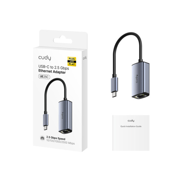 Сетевой адаптер Cudy UE25C (RJ45 2.5 Gbps, USB 3.0 Type C)