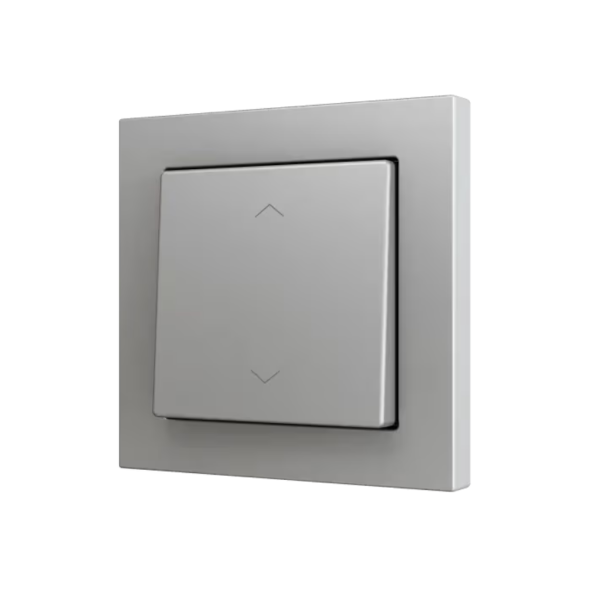 KNX-кнопка Zennio ZS55 ZS551PB2SS (Серебро, Жалюзи)